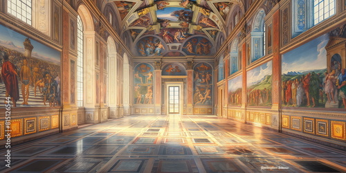 Sistine Chapel Vatican City Photorealistic In this_003