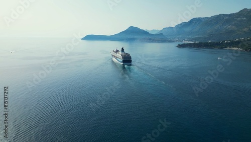 Departure of a passenger ship from the Montenegrin port