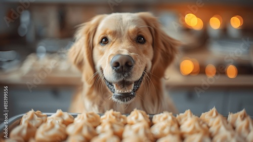 Doggone fun: birthday party with cake.