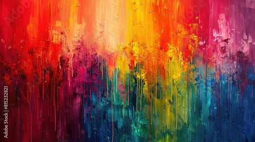 Abstract artistic background with colorful watercolor paint textures