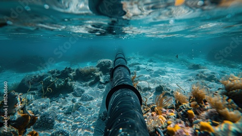 Underwater internet cable