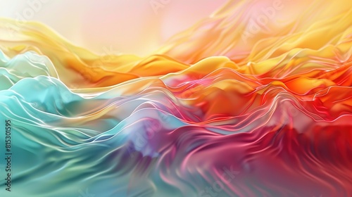 mathematical simulation of fluid dynamics that shows turbulence and flow patterns in vibrant colors.