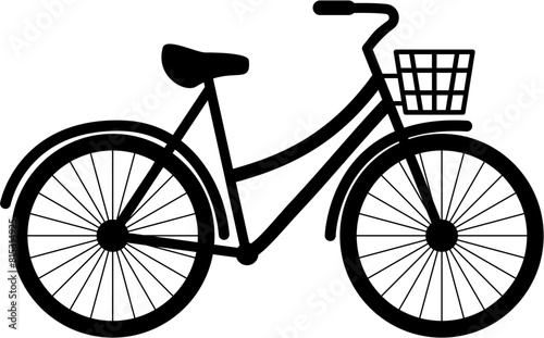 basket bicycle icon. vector format file. editable