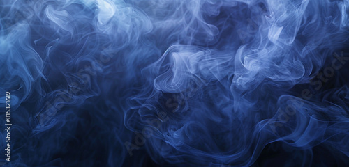 Magical compositions from mystical indigo mist, swirling with mysterious allure.