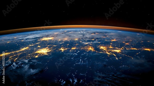 Nighttime City Lights from Space