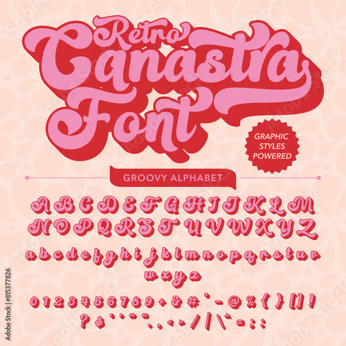 Canastra Retro Vintage Display bold Font alphabet