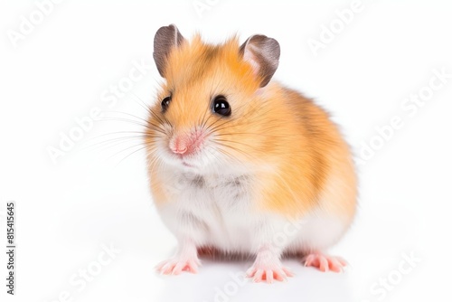 A hamster with a mischievous glint in its eye, planning a prank on isolated white on isolated white background,Single object , The images are of high quality and clarity