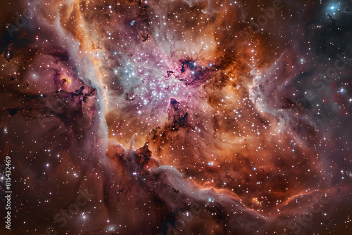 Vibrant space image capturing the beauty and complexity of a star-forming nebula