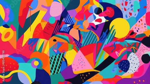 a colorful noisy background design, where vibrant hues and dynamic patterns come together to create a visually captivating tableau of modern creativity
