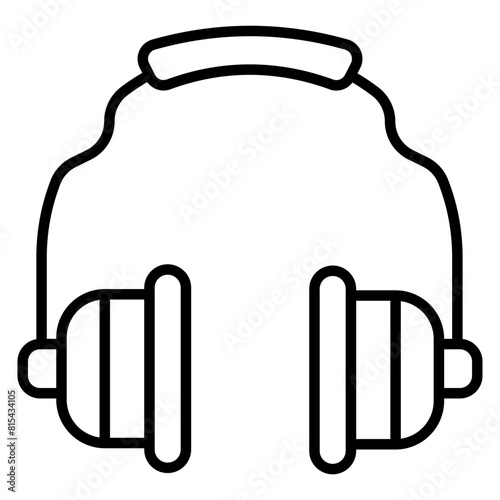 Safety Ear Muffs vector icon. Can be used for Home Improvements iconset.