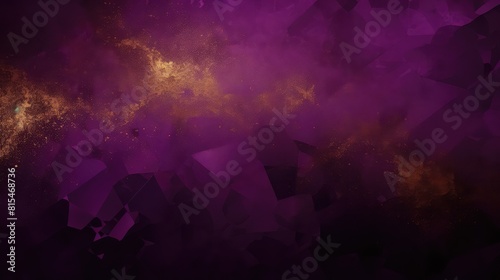 Dark purple and golden 3d abstract background, luxury background creating an eye-catching design
