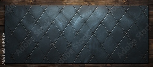A chalkboard with a Bavarian diamond pattern devoid of any writing or images 54 characters. Creative banner. Copyspace image