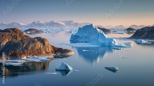 Glaciers and the icebergs