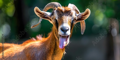 A Playful Goat Portrait. Concept "Animal Photography, Creative Concepts, Farmyard Friends"