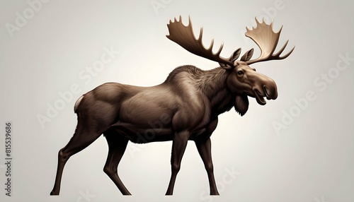 A moose icon with large antlers upscaled_2
