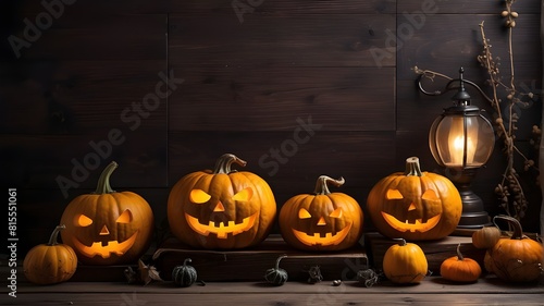 Halloween pumpkin backgrounds provide a joyful ambiance and serve as an appropriate background for themed events and seasonal celebrations.