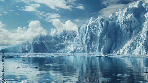 North Pole glaciers melting