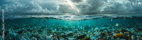 The photo shows a coral reef with a beautiful underwater scene.