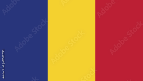 romania flag free vector illustration