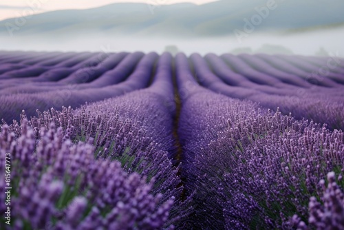 Captivating Abbey lavender field. Nature countryside. Generate Ai