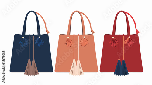 Tote bag women fashion handbag office trapeze shape 