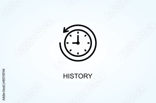 History Vector Or Logo Sign Symbol Illustration