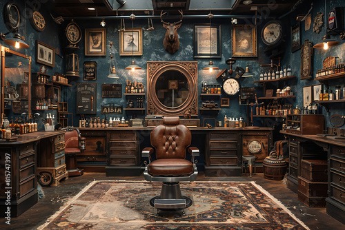 Vintage Barbershop Interior