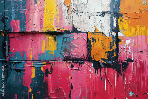 Abstract Painted Wall Background