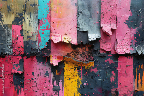 Abstract Painted Wall Background