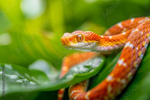 Corn snake reptile close up