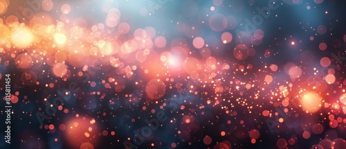 Abstract background with soft glowing lights.