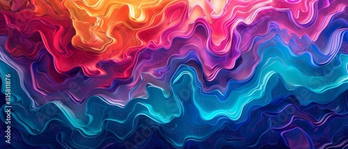 Abstract painting. Colorful digital art.