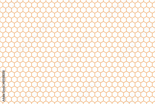 Pink Honeycomb grid texture and geometric hive hexagonal honeycombs. Grid pattern. Hexagonal cell texture. Honeycomb on white background. Fashion geometric design.illustration.