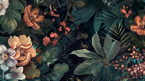 Botanical illustration with a modern twist, emphasizing sustainability
