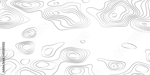 Topographic map contour background. Geographic World Topography map grid abstract vector illustration. Topo map with elevation. Contour map vector. 