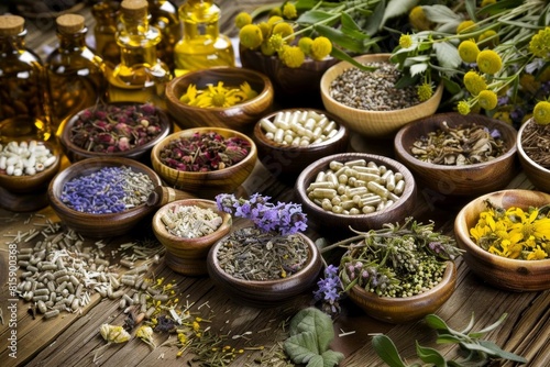 Herbal ingredients for alternative medicine