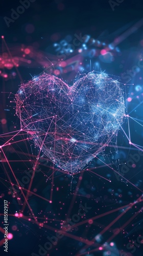 An image of a digital heart that fills as user interactions increase on a social platform. 