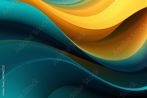 Abstract background with colorful waves and blending hues