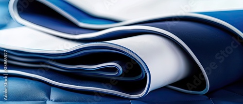 neoprene fabric, smooth and spongy, used in sporty and tech applications