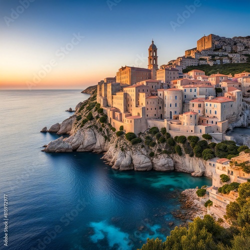 the island of corsica with his picturestic villages