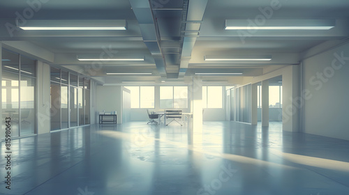 modern empty office interior : Generative AI