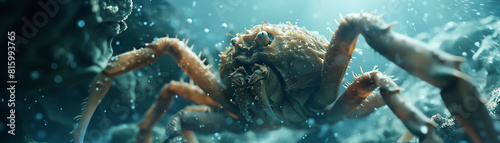 Capture the essence of terror lurking beneath the surface through a unique perspective Employ macro photography to magnify chilling underwater creatures and eerie landscapes
