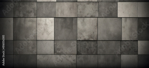 Gray and white geometric mosaic tiles background