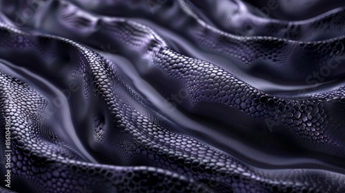 A close-up of an electric eel's skin, covered in specialized cells that generate bioelectricity for navigation and defense. Concept of biological electricity. Generative Ai. hyper realistic 
