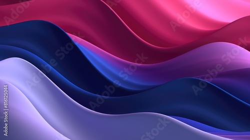 Abstract wavy pattern in vibrant orange and blue hues. Abstract artwork with colorful waves that appear to be flowing and swirling across the background. Dynamic background for modern design. AIG35.