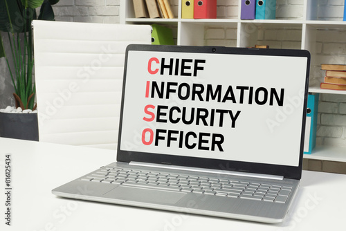 CISO Chief, Information, Security, Officer is shown using the text