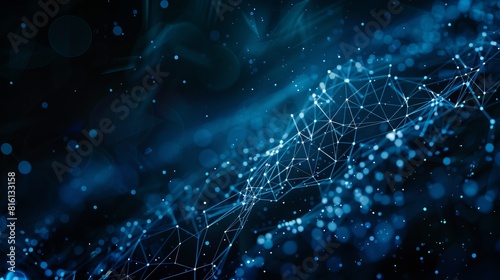 An abstract wallpaper featuring a network of blue connections, creating a futuristic background and best seller