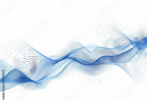 This abstract image with blue dotted waves offers a modern and crisp wallpaper or background with a clean, digital look that could be a best-seller