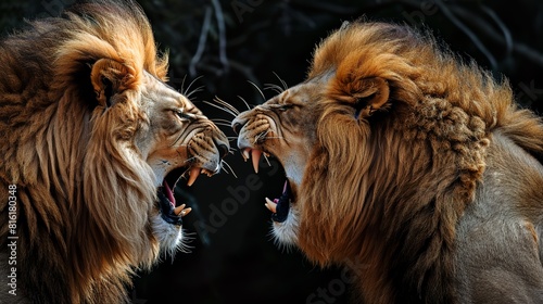 Roaring Rivals: Intense Lion Conflict
