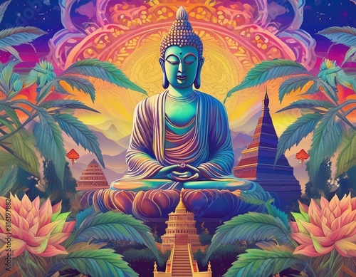 ilustración de Buda(4).